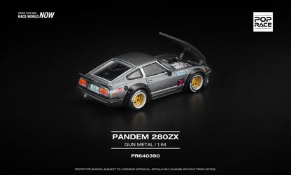 *Pre-Order* Pop Race Nissan 280ZX Pandem Gun Metal PR640390 1/64 Diecast