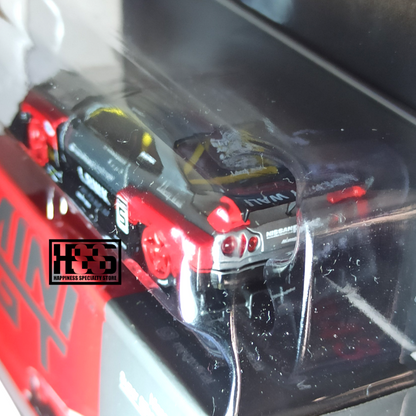 Mini GT Nissan CHASE LB-ER34 Super Silhouette Skyline Red Black MGT00843 1/64 Diecast