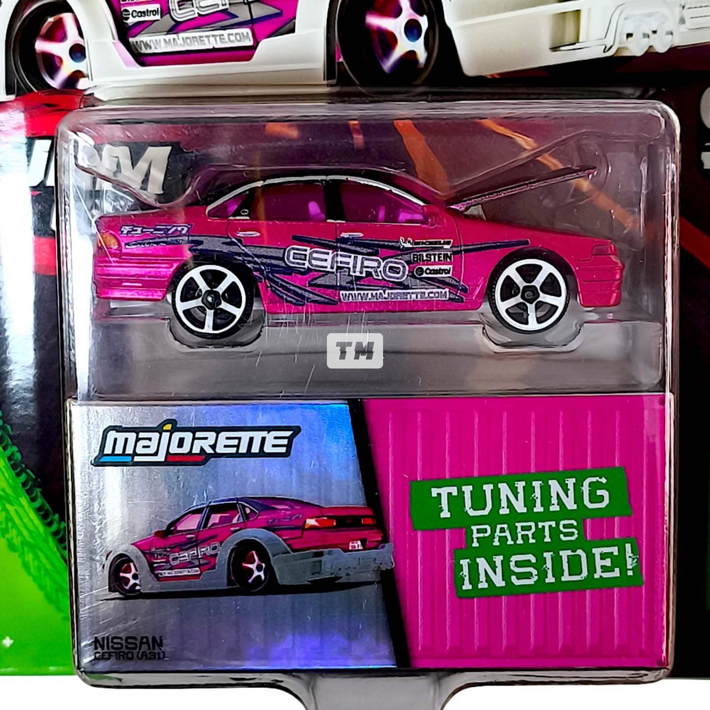 CHASE! Majorette Nissan Cefiro A31 CHASE Pink JDM Legends 1/64 Diecast