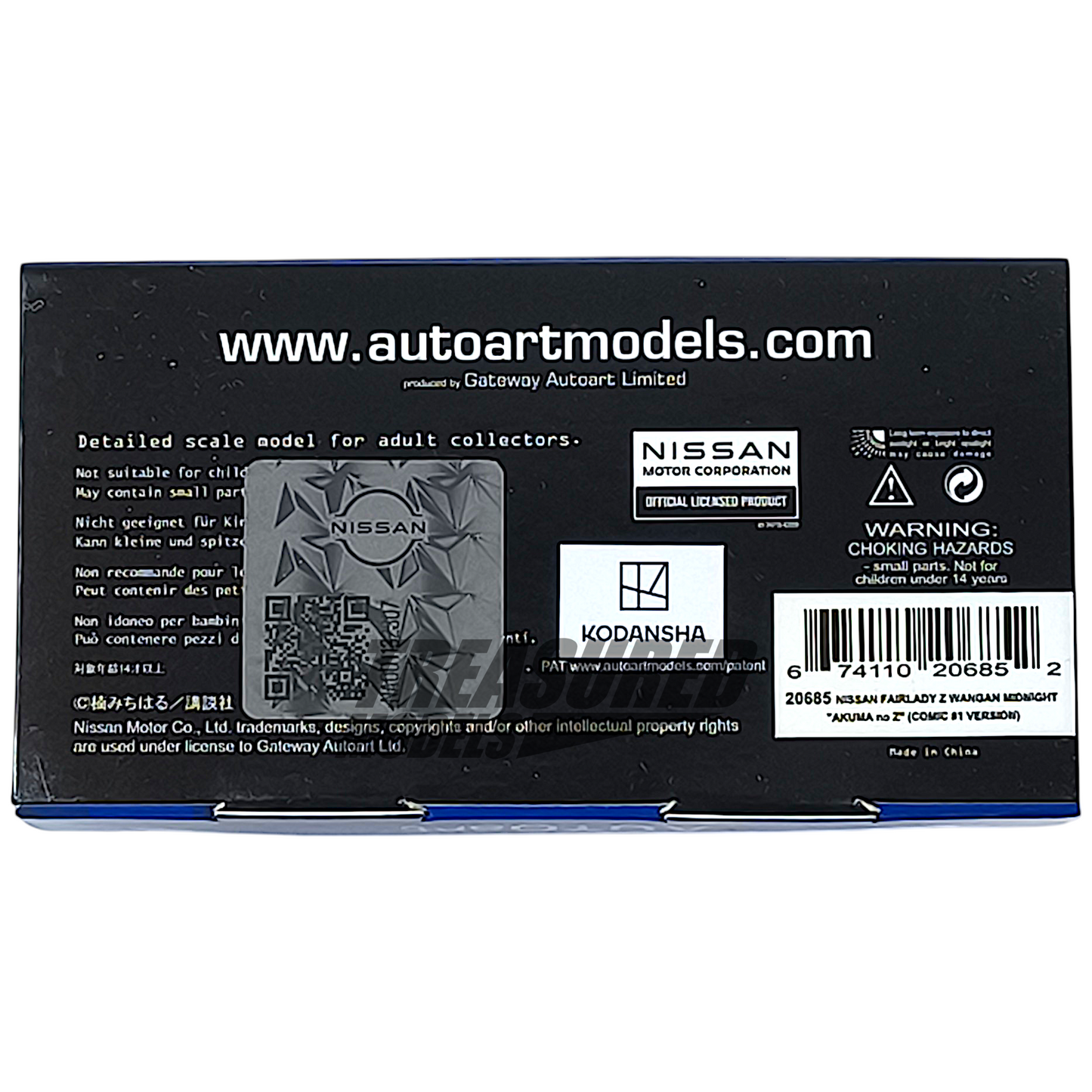 AutoArt Nissan FairLady Z WanGan MidNight Akuma no Z Comic #1 Version 1/64 Diecast
