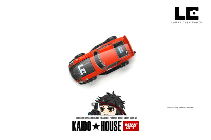 Kaido House Nissan Fairlady Z Kaido GT 'ORANGE BANG' Larry Chen V1 KHMG100 1/64 Diecast