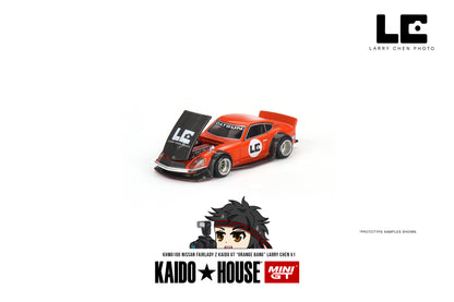 Kaido House Nissan Fairlady Z Kaido GT 'ORANGE BANG' Larry Chen V1 KHMG100 1/64 Diecast