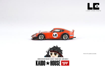 Kaido House Nissan Fairlady Z Kaido GT 'ORANGE BANG' Larry Chen V1 KHMG100 1/64 Diecast