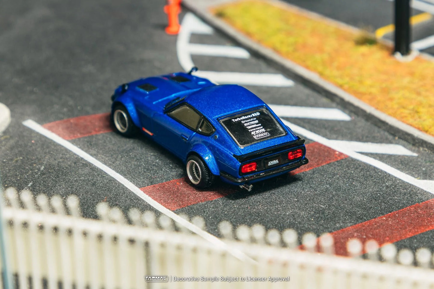 Tarmac Works Nissan Fairlady Z S30 Widebody - Designed by Jon Sibal Blue T64G-062-BL 1/64 Diecast