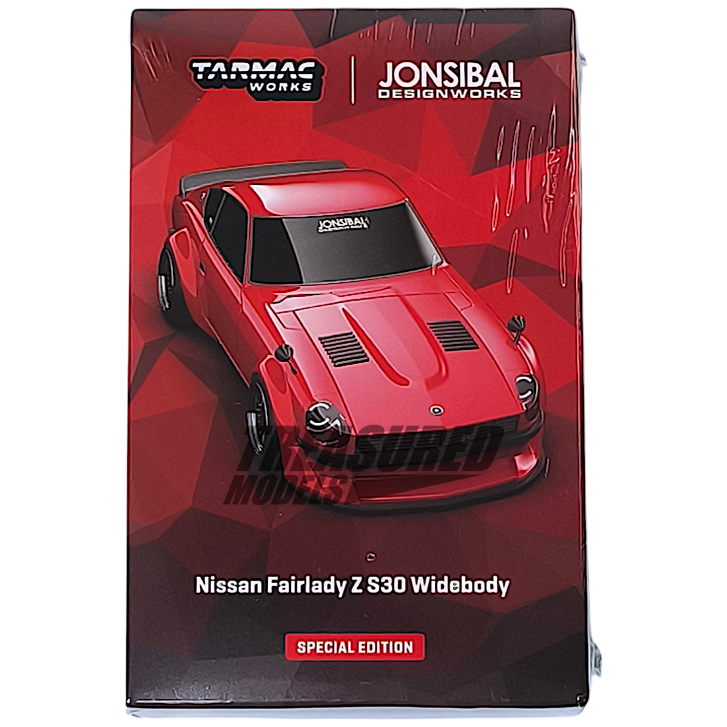 Tarmac Works Nissan Fairlady Z S30 Widebody Red Jon Sibal Hong Kong Toy Car Salon 2025 1/64 Die Cast