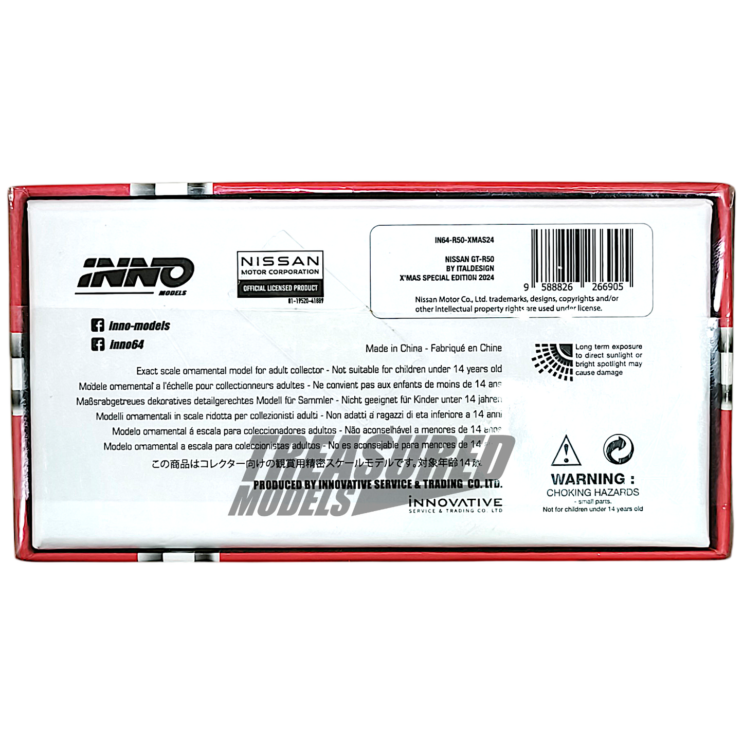 Inno64 Nissan GT-R50 By Italdesign X'Mas Special Edition 2024 IN64-R50-XMAS24 1/64 Diecast