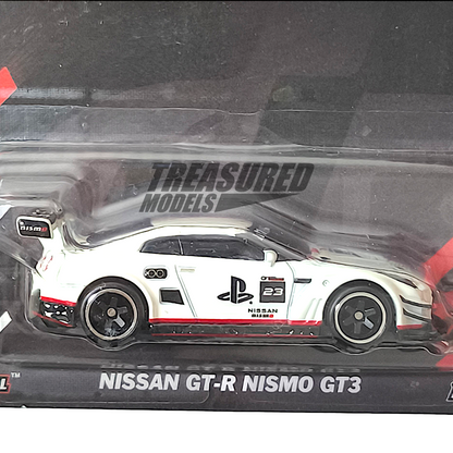 Hot Wheels Nissan GT-R NISMO GT3 White 2024 Premium Pop Culture Gran Turismo 1/64 Diecast
