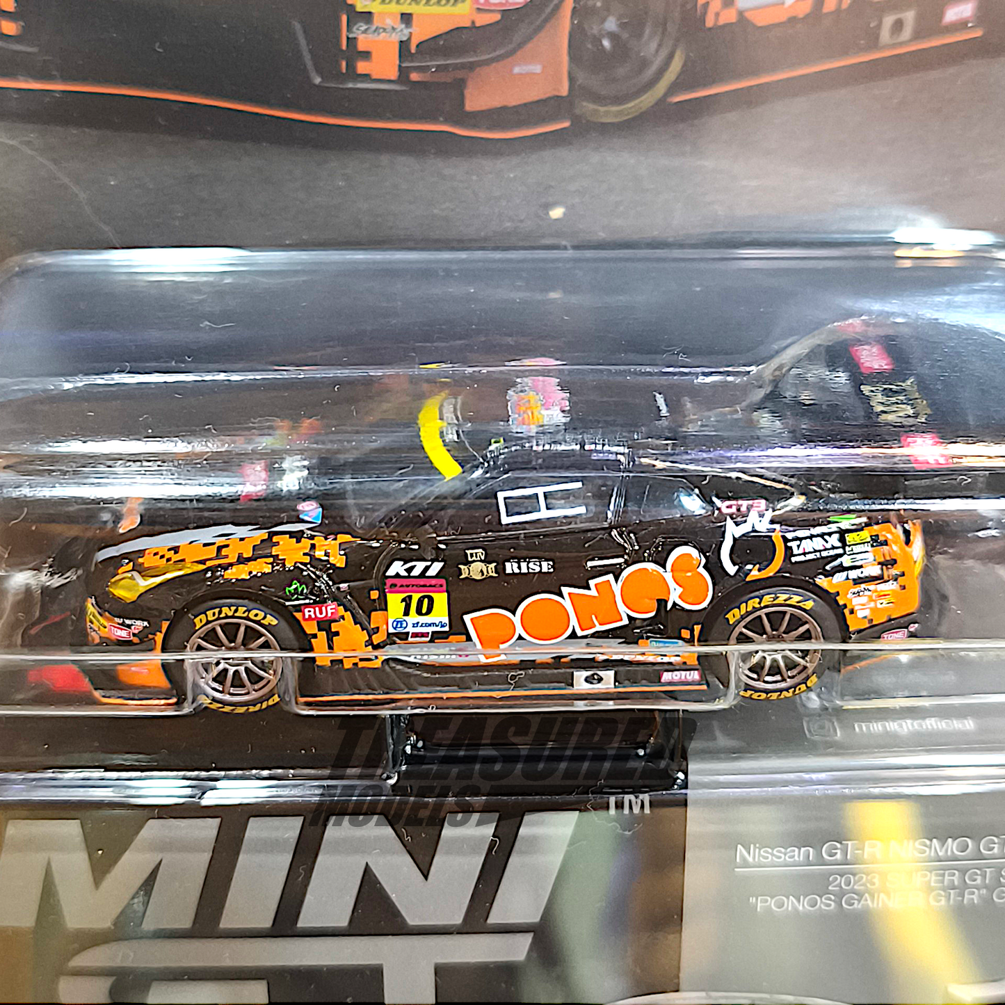 Mini GT Nissan GT-R NISMO GT3 #10 PONOS GAINER GT-R 2023 SUPER GT SERIES MGT00860 1/64 Diecast