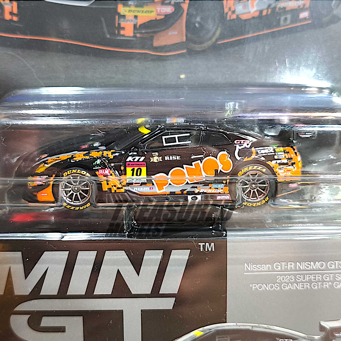 Mini GT Nissan GT-R NISMO GT3 #10 PONOS GAINER GT-R 2023 SUPER GT SERIES MGT00860 1/64 Diecast