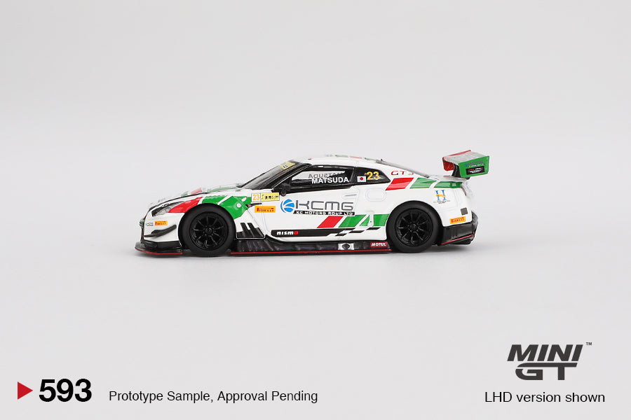 Mini GT Nissan GT-R NISMO GT3 #23 KCMG 2018 FIA GT World Cup Macau MGT00593 1/64 Diecast