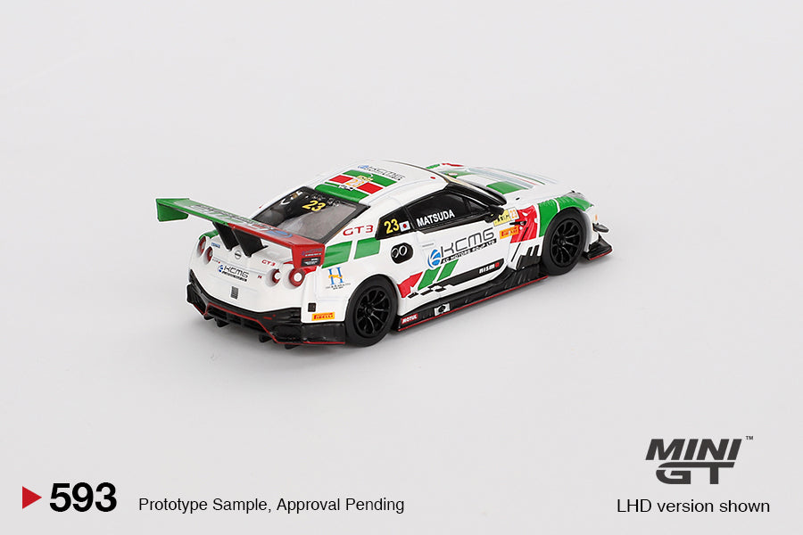 Mini GT Nissan GT-R NISMO GT3 #23 KCMG 2018 FIA GT World Cup Macau MGT00593 1/64 Diecast