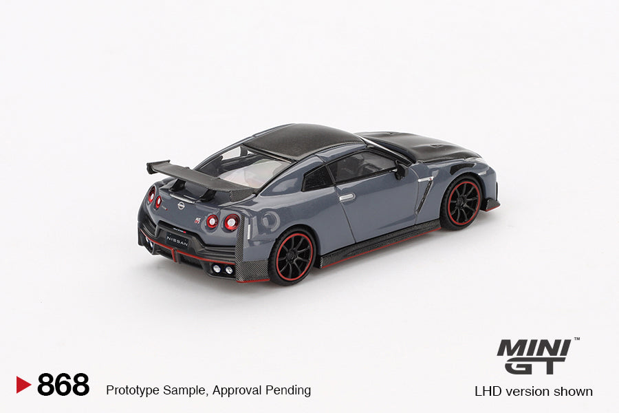 Mini GT Nissan GT-R Nismo 2024 NISMO Stealth Gray MGT00868 1/64 Die Cast