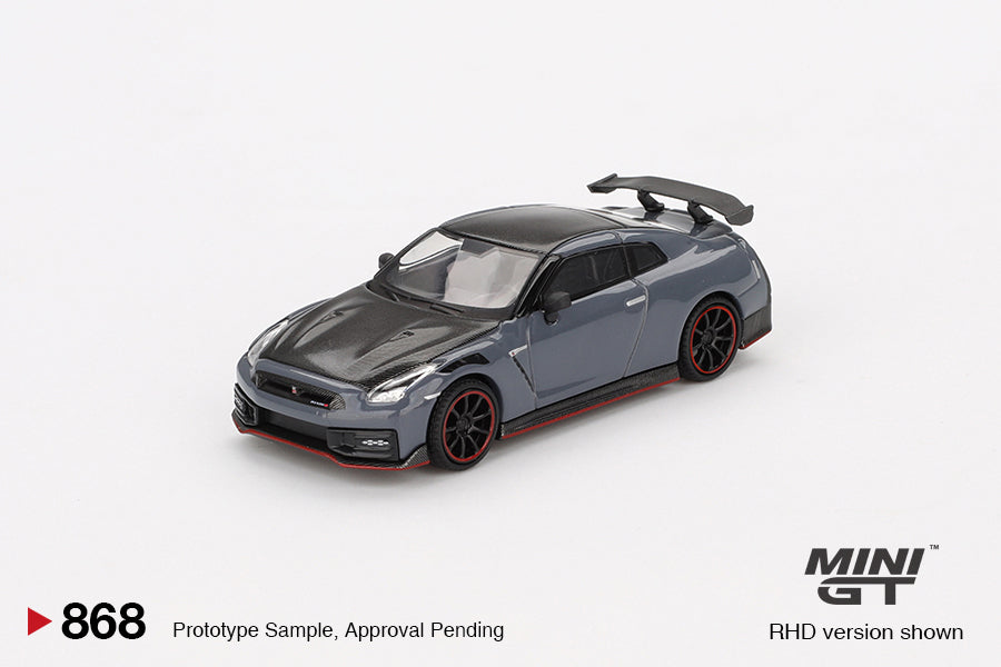 Mini GT Nissan GT-R Nismo 2024 NISMO Stealth Gray MGT00868 1/64 Die Cast
