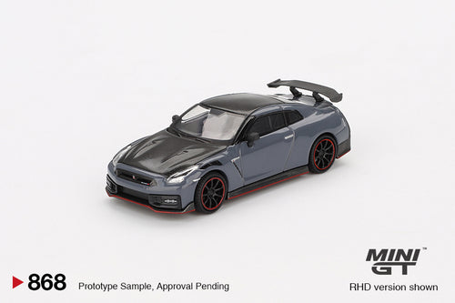 Mini GT Nissan GT-R Nismo 2024 NISMO Stealth Gray MGT00868 1/64 Die Cast