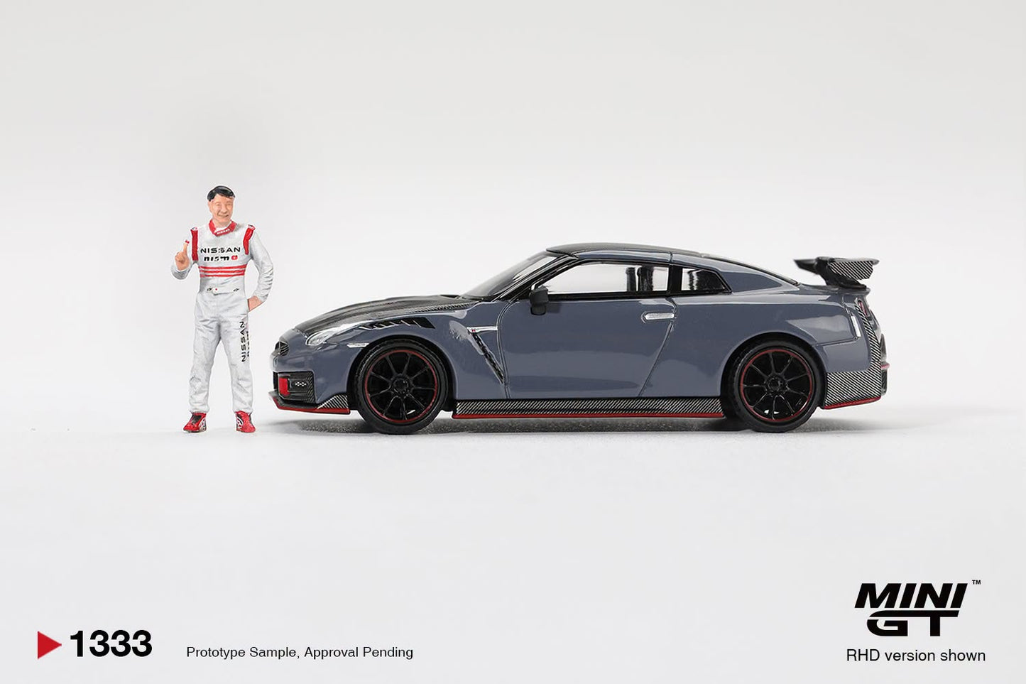 [Pre-Order] Mini GT Nissan GT-R Nismo 2024 Tsukuba Production Car Lap Record W Matsuda Figure Tsugio Matsuda Collection MGT01333 1/64 Diecast