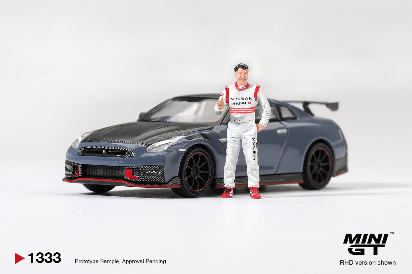 [Pre-Order] Mini GT Nissan GT-R Nismo 2024 Tsukuba Production Car Lap Record W Matsuda Figure Tsugio Matsuda Collection MGT01333 1/64 Diecast