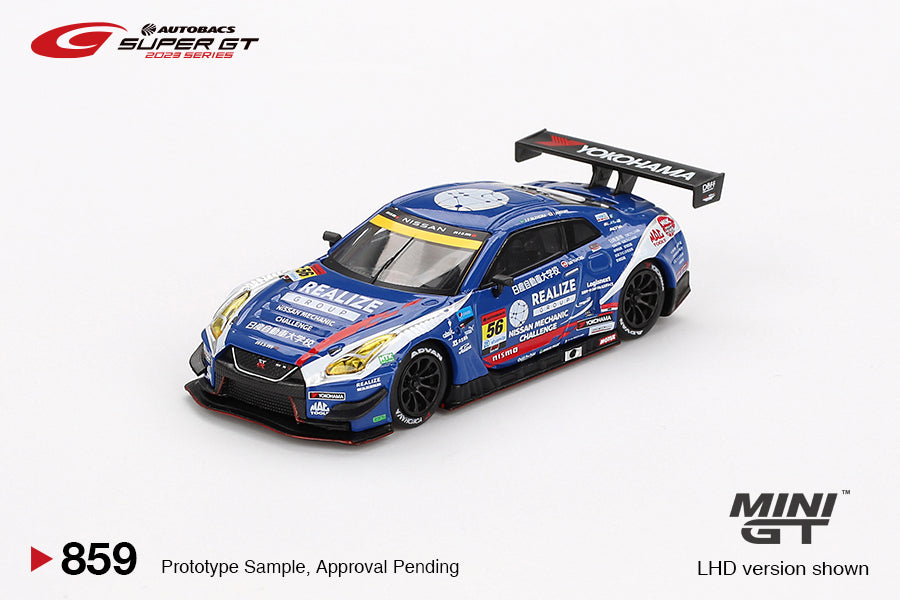 Mini GT Nissan GT-R Nismo GT3 56 2023 Super GT Series Realize Nissan Mechanics Challenge GT-R Kondo Racing MGT00859 1/64 Die Cast