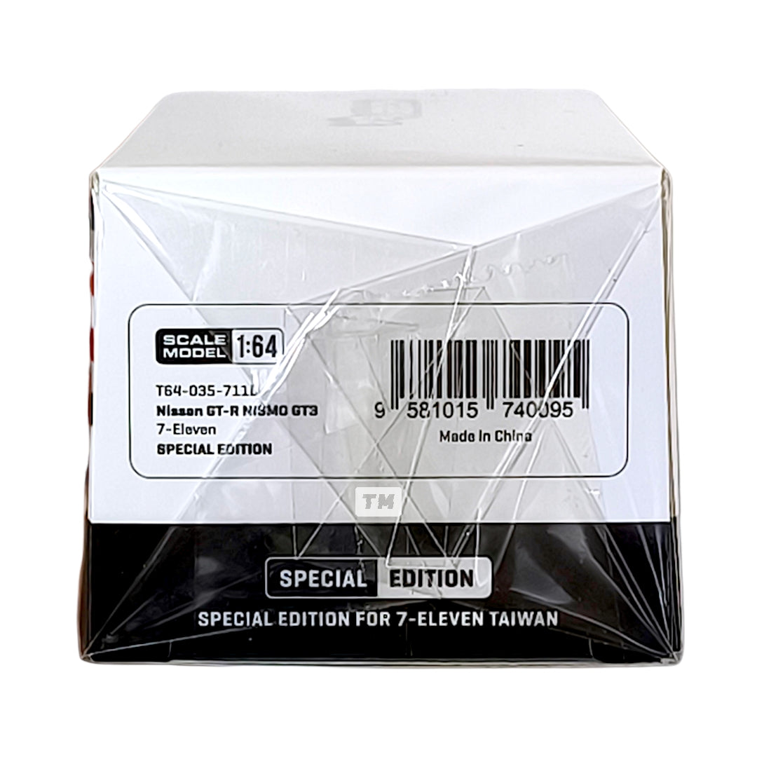 Tarmac Works Nissan GT-R Nismo GT3 Black & White Set 7-Eleven Taiwan Store Exclusive 2026 1/64 Diecast