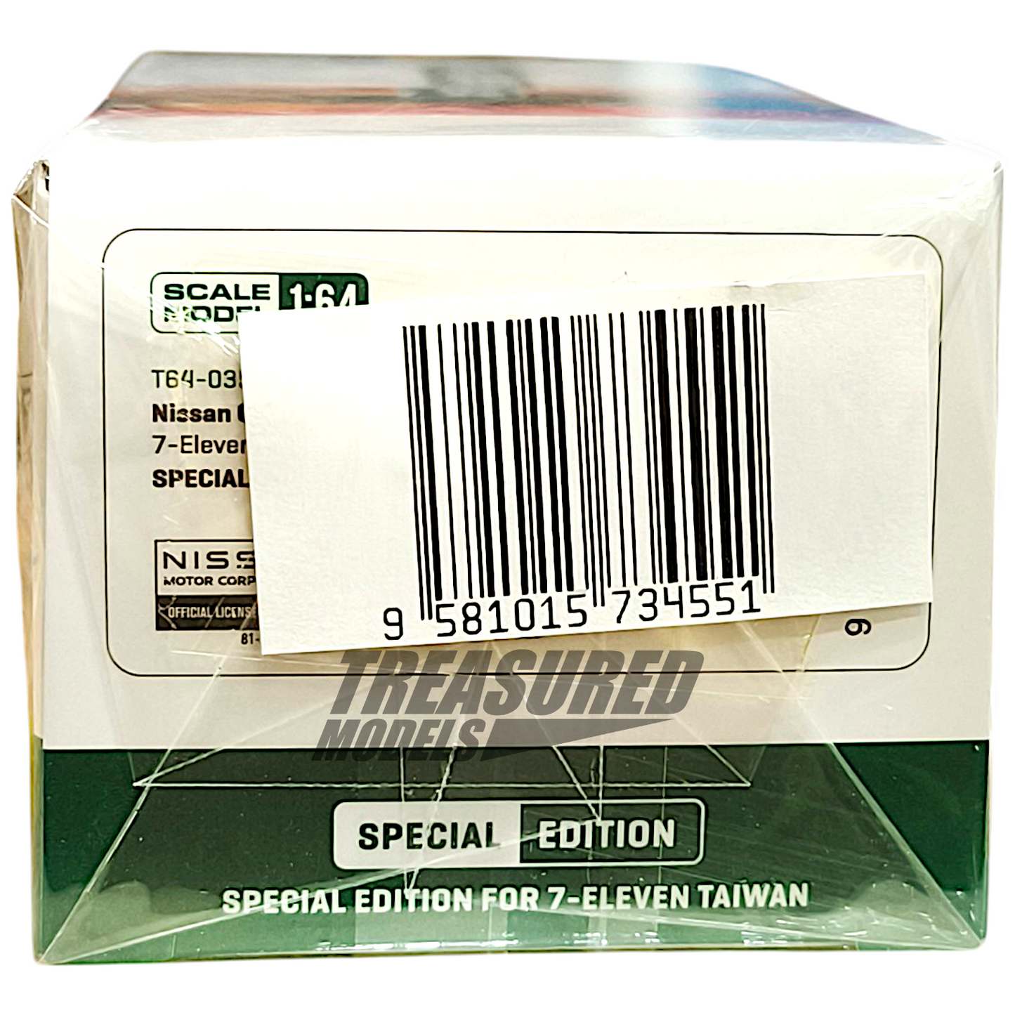 Tarmac Works Nissan GT-R Nismo GT3 White Special Edition 7-Eleven Taiwan 1/64 Diecast