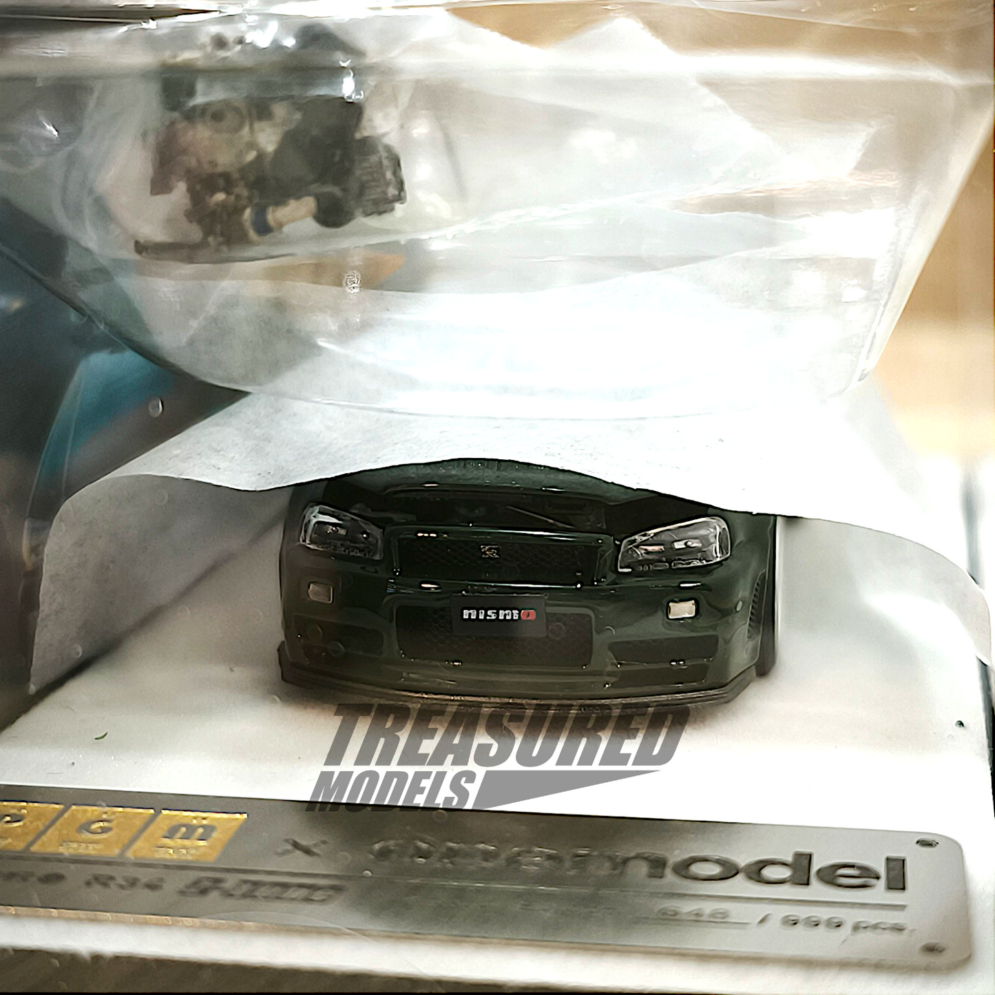 PGM Nissan GT-R R34 Z-Tune British Green PGM-641005 1/64 Diecast