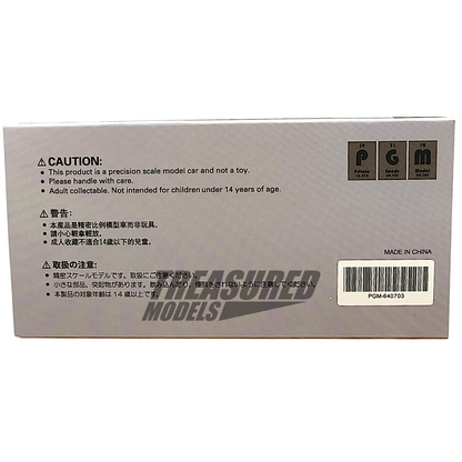 PGM Nissan GT-R R35 Pandem Rocket Bunny Combet Gray Ordinary Version PGM-640703 1/64 Diecast