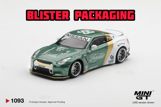 [Pre-Order] Mini GT Nissan GT-R (R35) LB★WORKS  Type 1, Custom Ducktail Auto Finesse Blisterr Packaging MGT01093-BL 1/64 Diecast