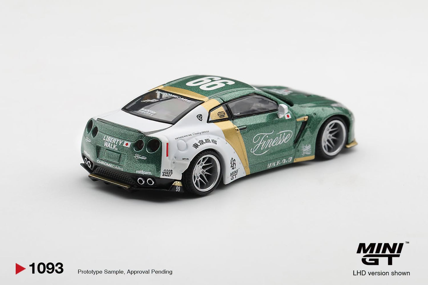 [Pre-Order] Mini GT Nissan GT-R (R35) LB★WORKS  Type 1, Custom Ducktail Auto Finesse MGT01093 1/64 Diecast