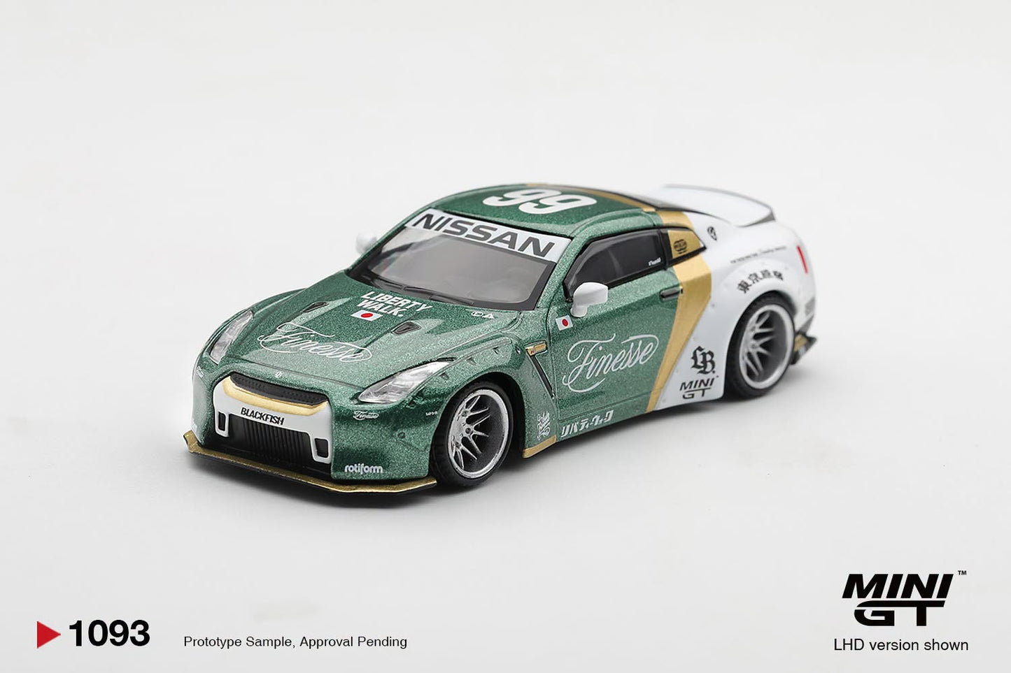 [Pre-Order] Mini GT Nissan GT-R (R35) LB★WORKS  Type 1, Custom Ducktail Auto Finesse MGT01093 1/64 Diecast