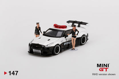 Mini GT Nissan GT-R (R35) Liberty Walk LB WORKS Police MGT00147 1/64 Diecast