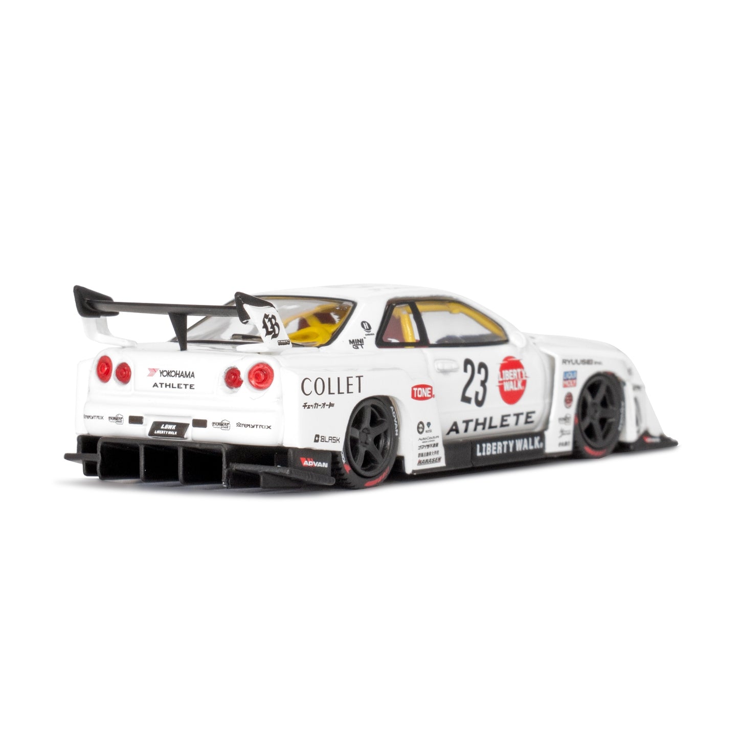 *Pre-Order* Mini GT Nissan LB-ER34 Super Silhouette ATHLETE-COLLET LBWK Card Blister Packaging MGT01059 1/64 Diecast