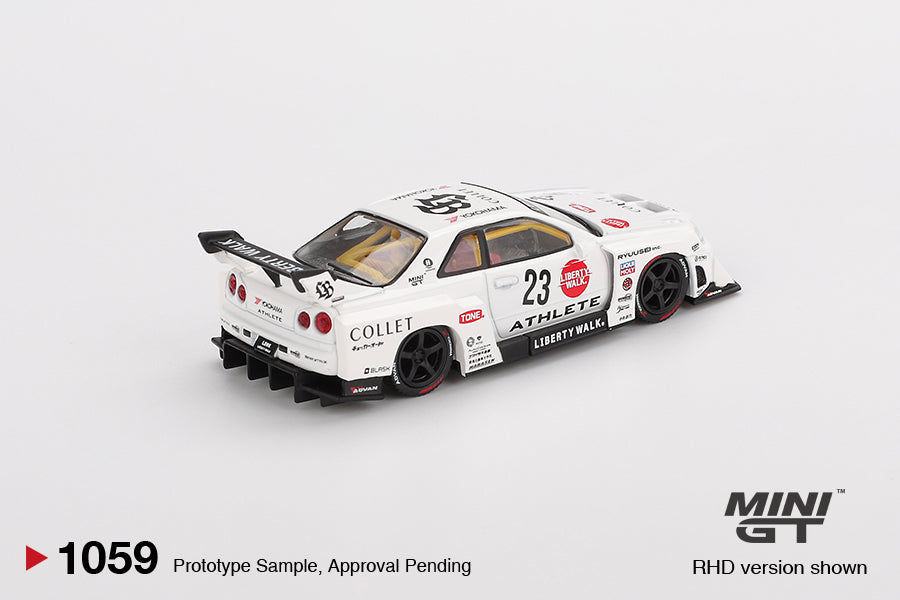 *Pre-Order* Mini GT (Blister Packaging) Nissan LB-ER34 Super Silhouette ATHLETE-COLLET MGT01059 1/64 Die Cast
