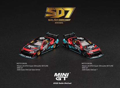 Mini GT Nissan LB-ER34 Super Silhouette SKYLINE MINI GT 2026 Salao DieCast 7 MGT01245 1/64 Diecast