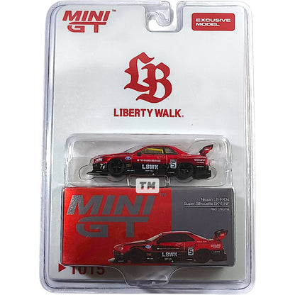 Mini GT Nissan Skyline GT-R LB-ER34 Super Silhouette Red Chrome Brazil Exclusive 2025 1/64 Diecast