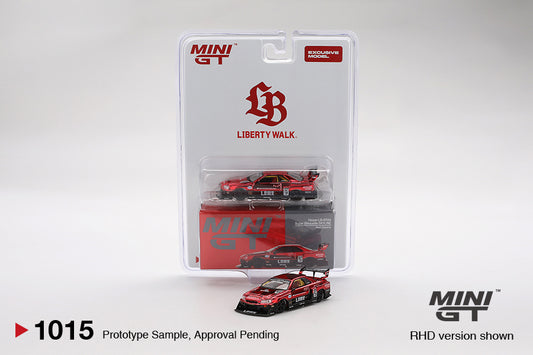 Mini GT Nissan Skyline GT-R LB-ER34 Super Silhouette Red Chrome Brazil Exclusive 2025 1/64 Diecast
