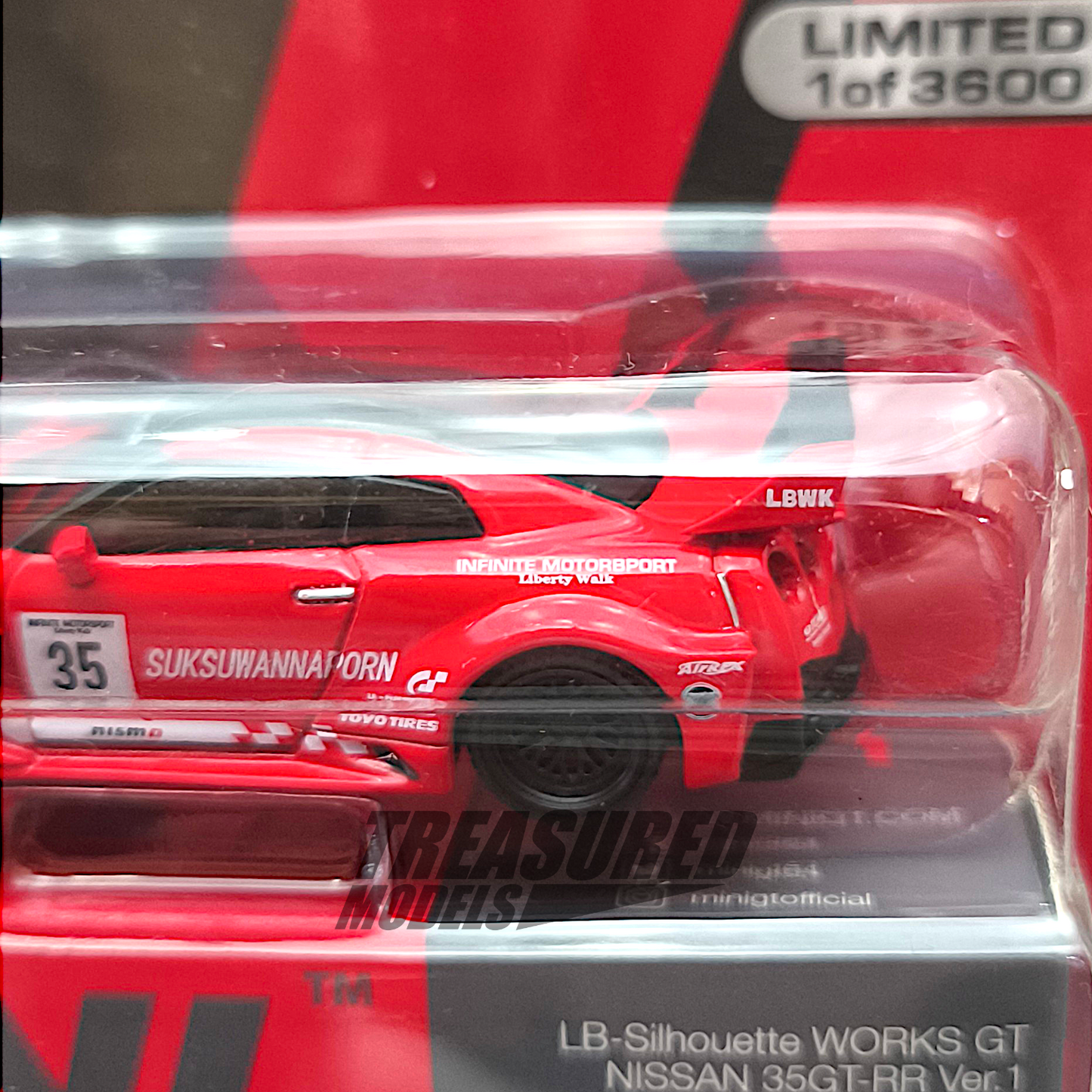 Mini GT Nissan LB-Silhouette WORKS GT 35GT-RR Ver.1 LBWK Card Blister Packaging MGT00311 1/64 Diecast