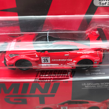 Mini GT Nissan LB-Silhouette WORKS GT 35GT-RR Ver.1 LBWK Card Blister Packaging MGT00311 1/64 Diecast