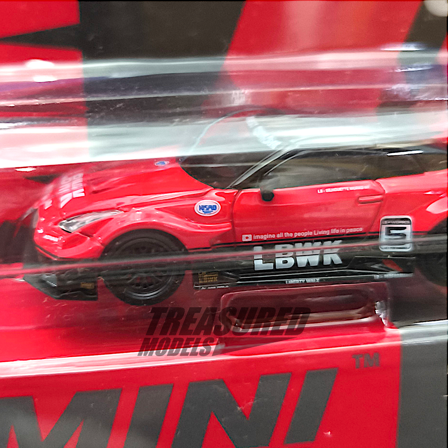 Mini GT Nissan LB-Silhouette WORKS GT 35GT-RR Ver.1 Red Black LBWK Card Blister Packaging MGT00324 1/64 Diecast