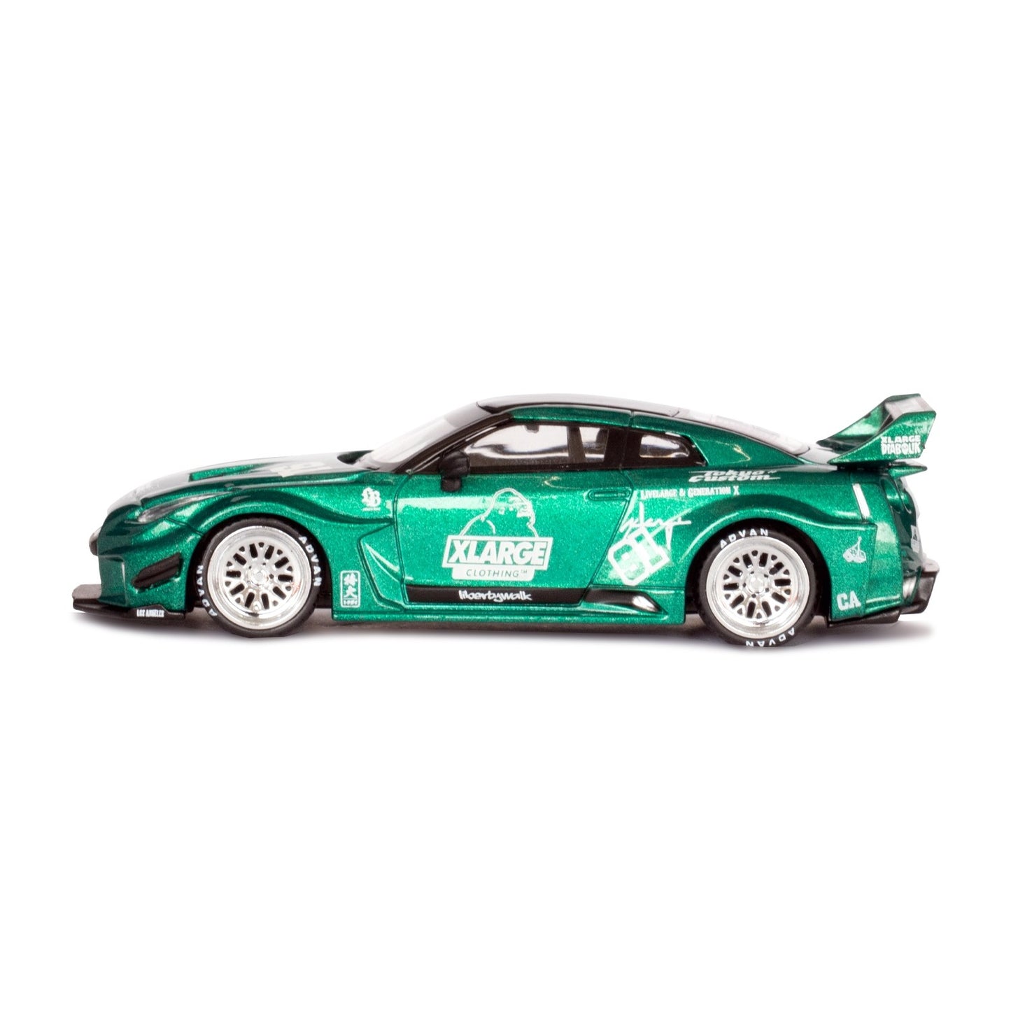 Mini GT Nissan LB-Silhouette WORKS GTR 35GT-RR Ver.1 XLARGE Green MGT01013 1/64 Diecast