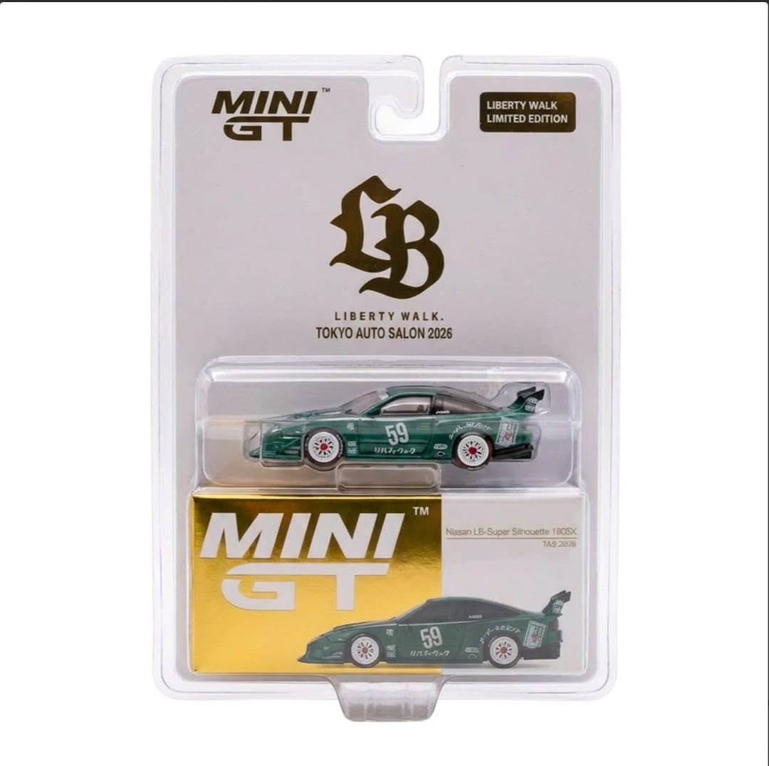 [TAS2026] Mini GT Nissan LB-Super Silhouette 180 Green Metallic TAS 2026 1/64 Diecast
