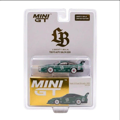 [TAS2026] Mini GT Nissan LB-Super Silhouette 180 Green Metallic TAS 2026 1/64 Diecast