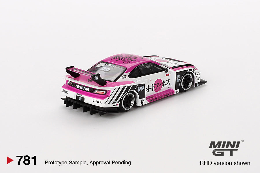 Mini GT Nissan LB-Super Silhouette S15 SILVIA Auto Finesse SEMA 2023 MGT00781 1/64 Diecast