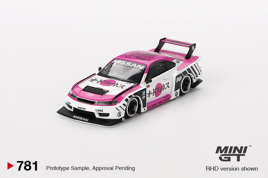 Mini GT Nissan LB-Super Silhouette S15 SILVIA Auto Finesse SEMA 2023 MGT00781 1/64 Diecast