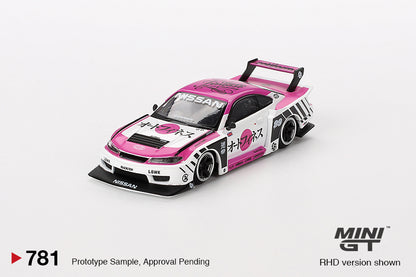 Mini GT Nissan LB-Super Silhouette S15 SILVIA Auto Finesse SEMA 2023 MGT00781 1/64 Diecast
