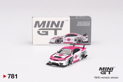 Mini GT Nissan LB-Super Silhouette S15 SILVIA Auto Finesse SEMA 2023 MGT00781 1/64 Diecast
