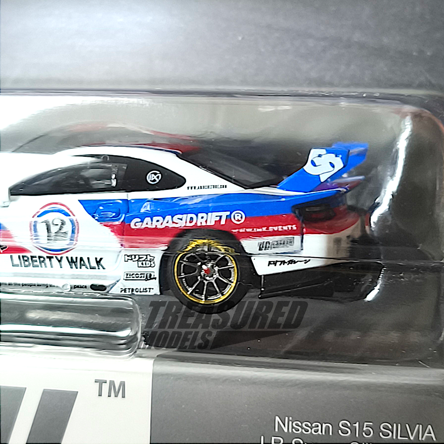 Mini GT Nissan LB-Super Silhouette S15 SILVIA GARASIDRIFT x Blister Packaging LBWK 2025 MGT01022 1/64 Diecast