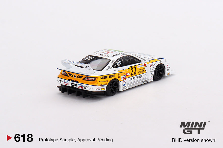 Mini GT Nissan LB-Super Silhouette S15 SILVIA #23 2022 Goodwood Festival of Speed Blister Packaging MGT00618-BL 1/64 Diecast