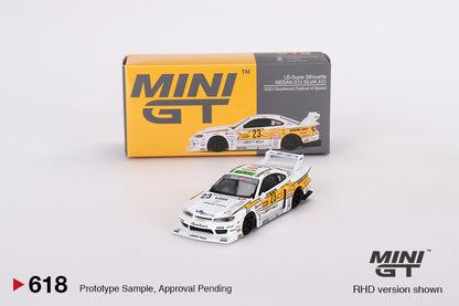 Mini GT Nissan LB-Super Silhouette S15 SILVIA #23 2022 Goodwood Festival of Speed Blister Packaging MGT00618-BL 1/64 Diecast