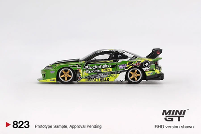 Mini GT Nissan LB-Super Silhouette S15 Silvia 555 V2 2024 Formula Drift Japan Blister Packaging MGT00823 1/64 Diecast