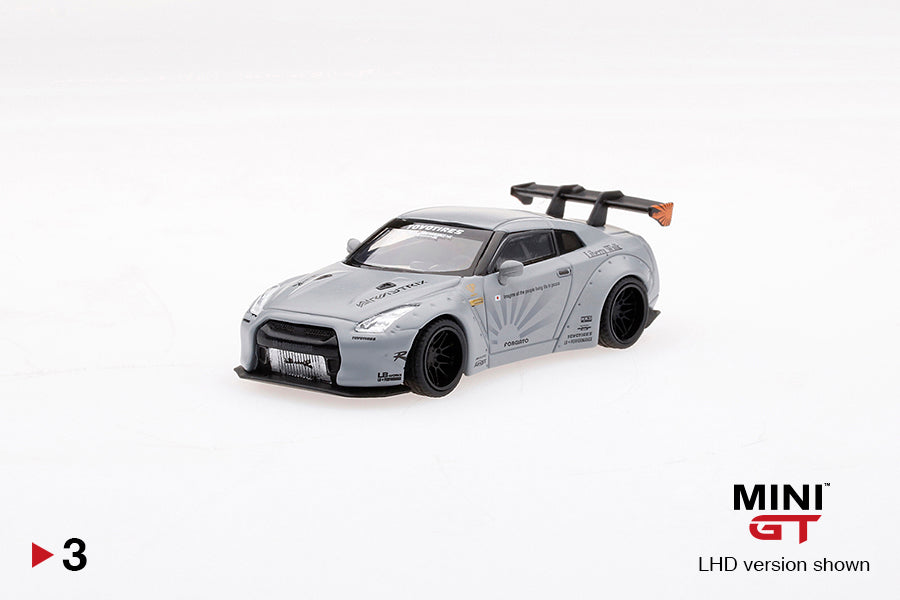 Mini GT Nissan LB★WORKS GT-R (R35) Matte Grey MGT00003 1/64 Die Cast