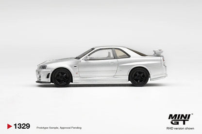 [Pre-Order] Mini GT Nissan NISMO R34 GT-R Z-Tune Silver MGT01329 1/64 Diecast